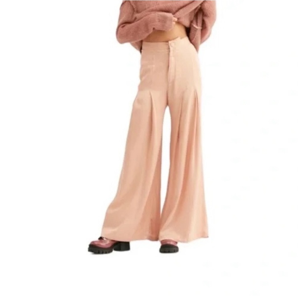 Free people wide leg dress pant